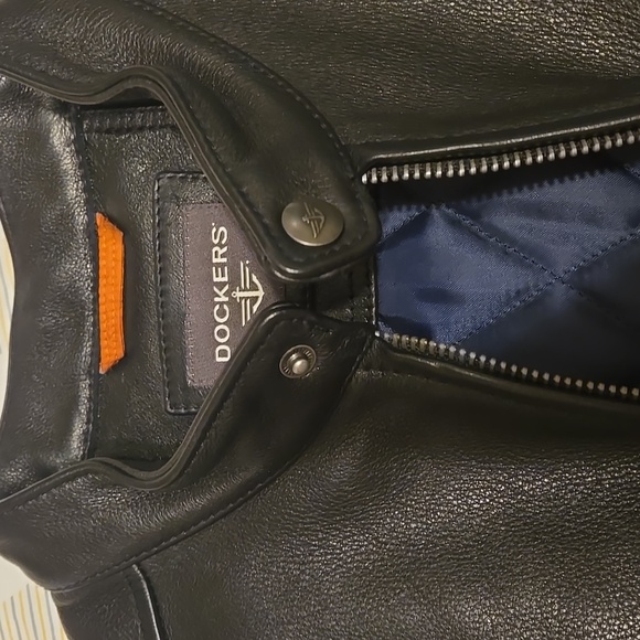 Dockers mens heavy leather jacket, 100% genuine leather, - Picture 2 of 7